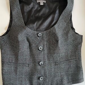 Apt. 9 Charcoal Herringbone Vest